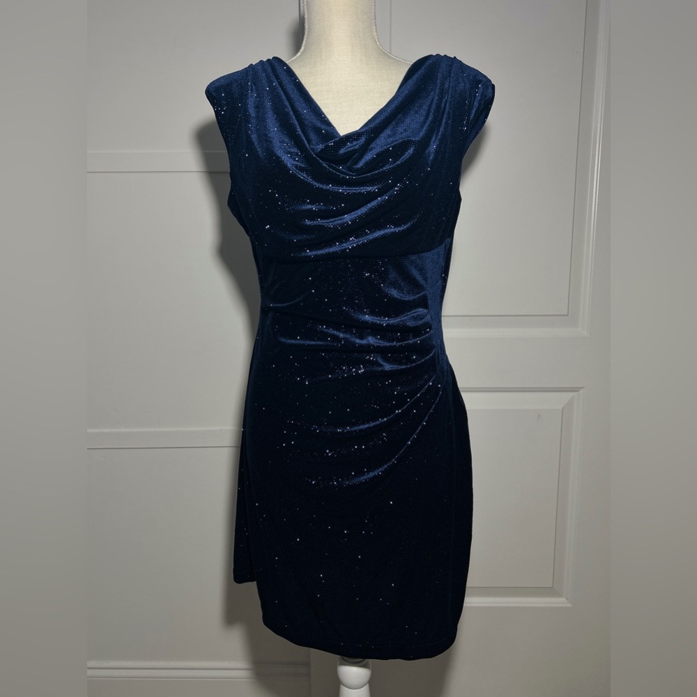 Elegant Navy Blue Dress